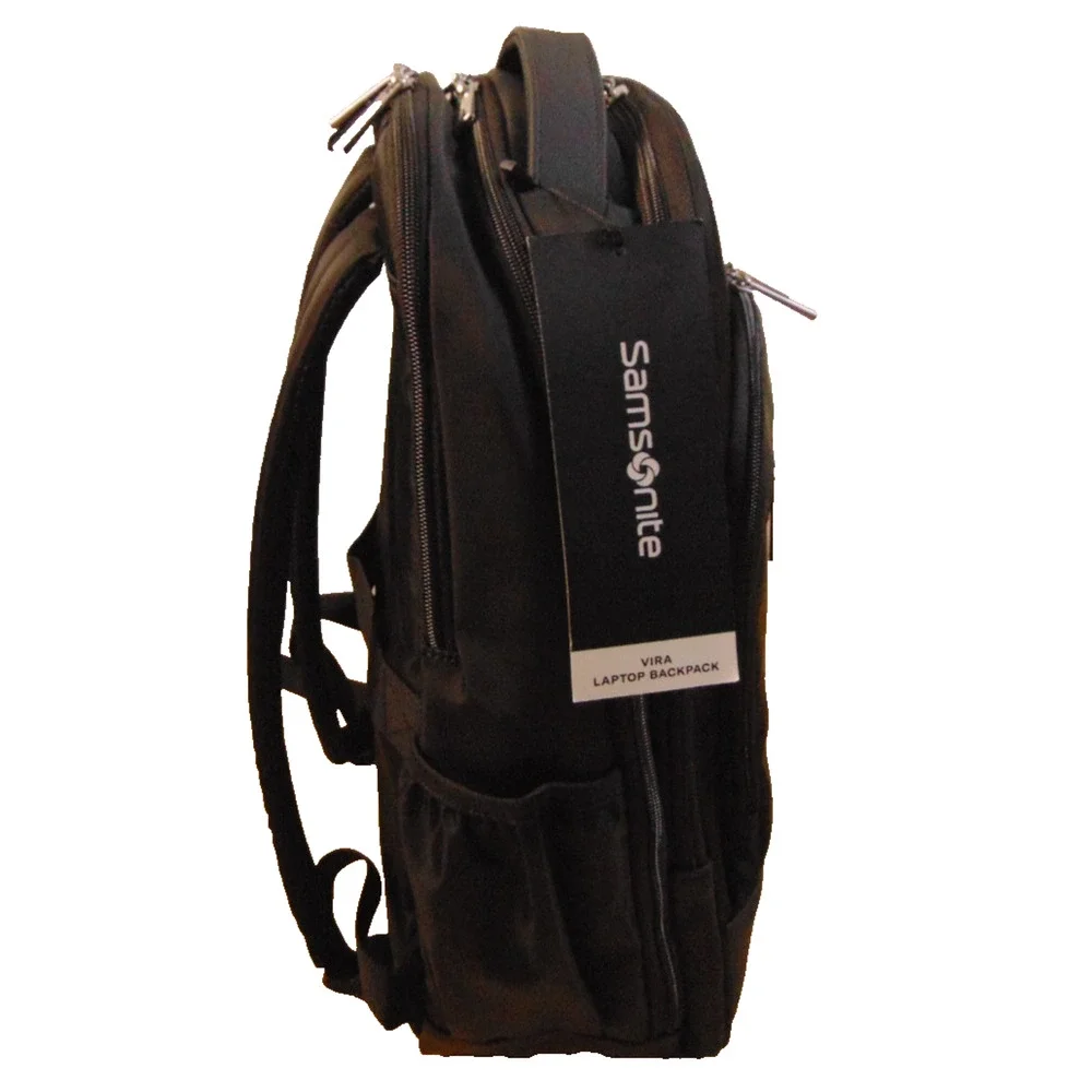 Samsonite Vira Business Laptop Backpack Black 15.6in Tablet Compartment NWT Bag